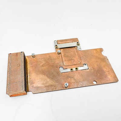 καθαρός χαλκός heatsink, θερμαντικό σώμα δοντιών υψηλής πυκνότητας, ηλεκτρονικά συστατικά, δόντι φτυαριών heatsink, πιάτο χαλκού