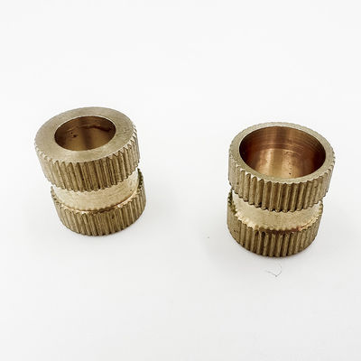 Knurled ο cOem ορείχαλκος πέρασε κλωστή στα ένθετα, περασμένο κλωστή ακρίβεια ένθετο καρυδιών