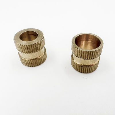 Knurled ο cOem ορείχαλκος πέρασε κλωστή στα ένθετα, περασμένο κλωστή ακρίβεια ένθετο καρυδιών
